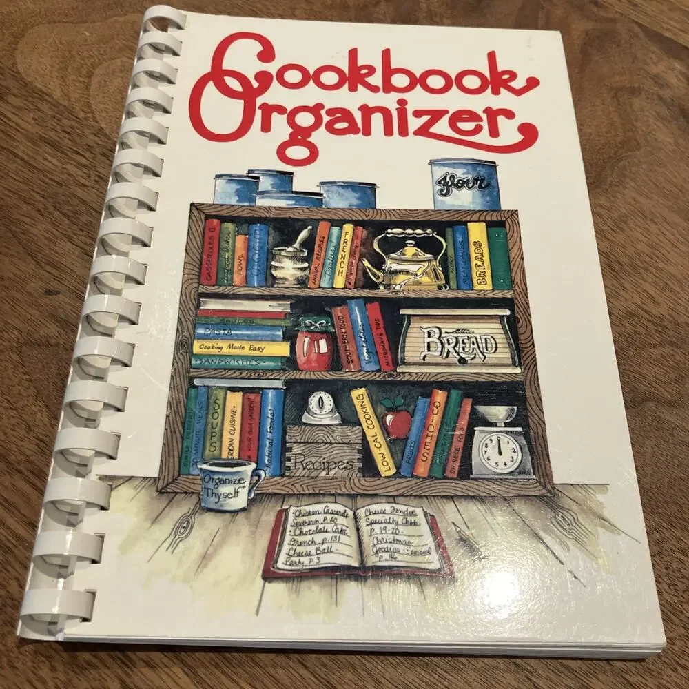 Vintage 1996 COOKBOOK ORGANIZER‎ by Dot Gibson - Mostly Unused VTG